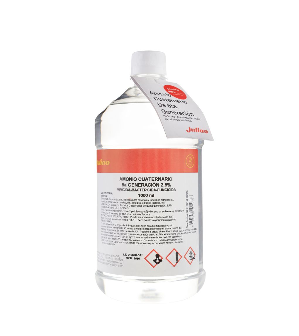 Amonio Cuaternario 5ta Gen. 2.5% 1000ml